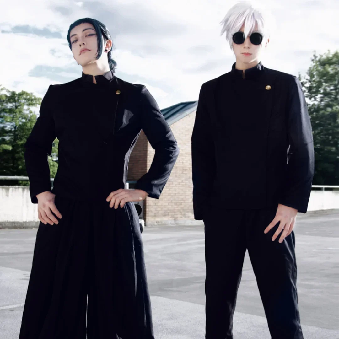 Jujutsu Kaisen Uniform - 呪術廻戦 Geto Suguru コスプレアニメ衣装黒制服ウィッグスーツハロウィン男性衣装服