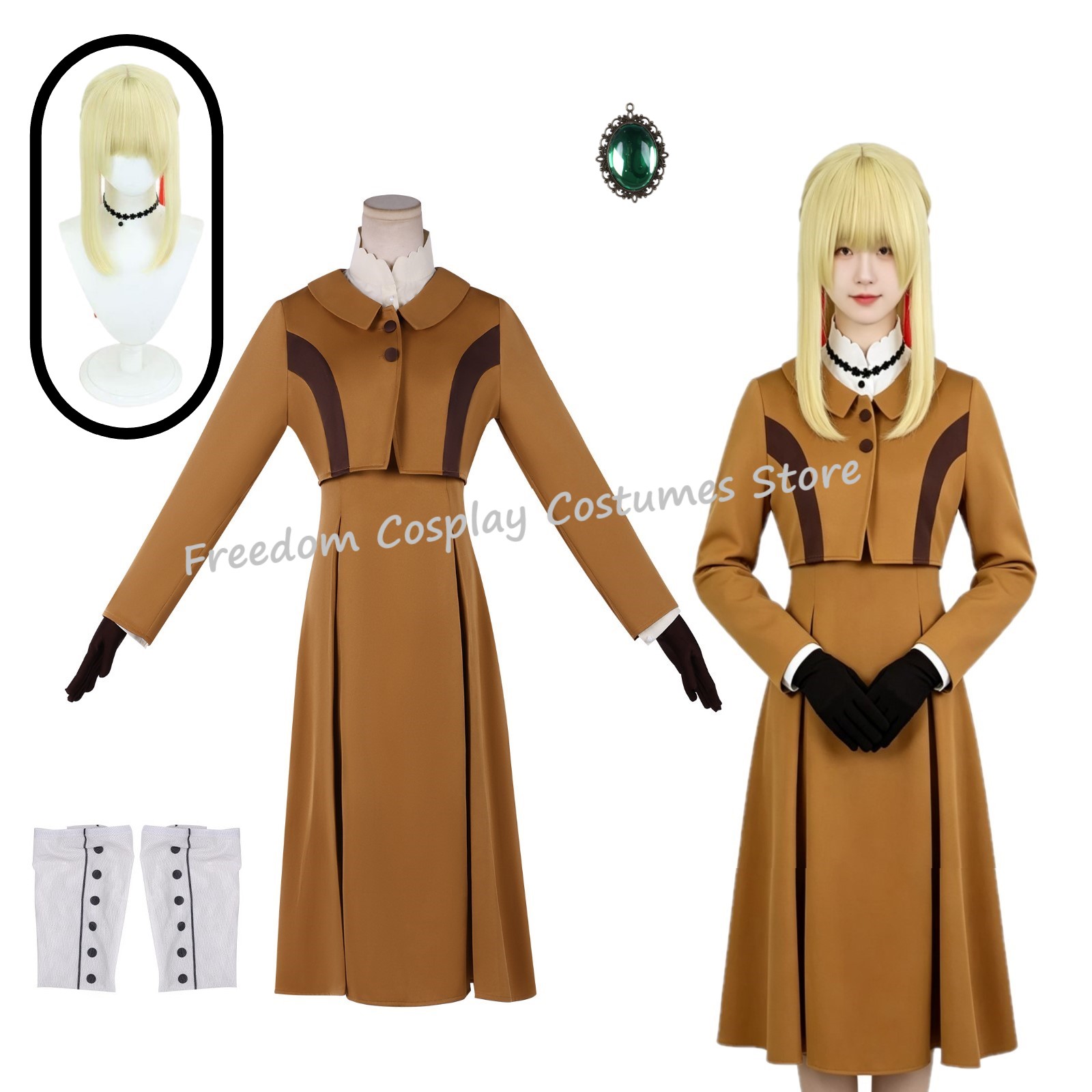 Violet Evergarden Dress - 2026 アニメヴァイオレットエヴァーガーデンコスプレ衣装ウィッグドレストップ服学校制服女性パーティー変装ロールプレイハロウィンスーツ