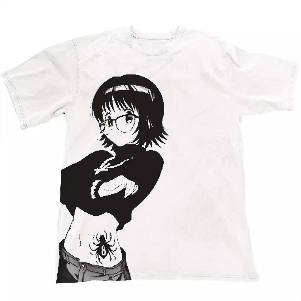 Hunter X Hunter Uniform - 新しいハンター×ハンターパープルプリント半袖TシャツY2KメンズTシャツ夏の新しいカジュアルTシャツ