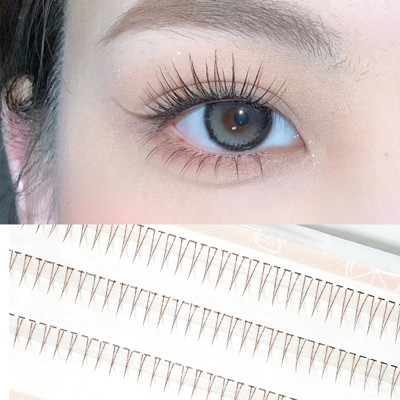 Anime Cosplay Lashes - J カール V シェイプ下まつげコミックアイまつげナチュラルボトムまつげソフトマンガまつげ束まつげクラスター韓国メイク