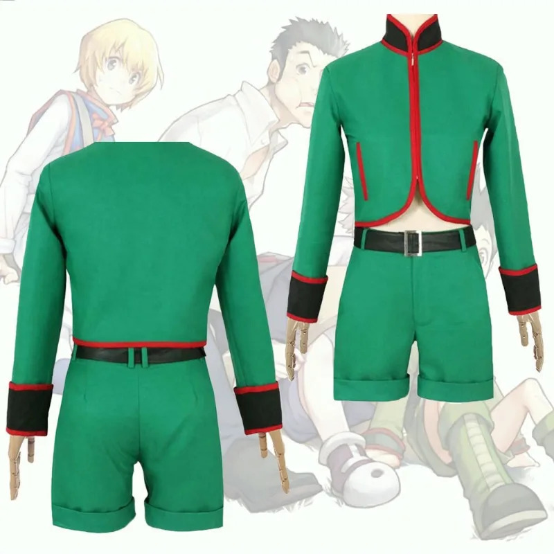 Hunter X Hunter Uniform - アニメ X ハンター ゴン・フリークス コスプレ衣装 グリーン制服