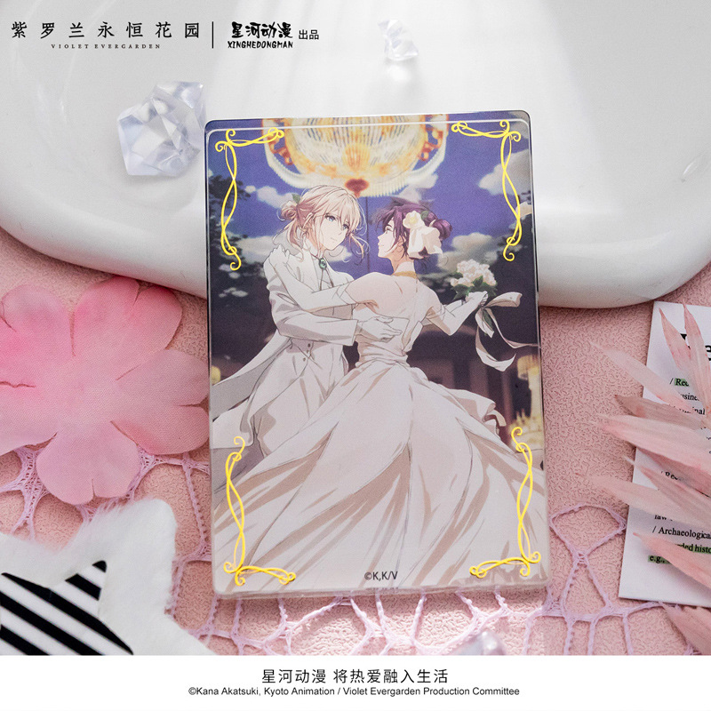 Violet Evergarden Dress - ヴァイオレット・エヴァーガーデン カトレア・ボードレール フラワースカーフ ウェディングドレスシリーズ 中国公式認定 アクリル製スタンドブリック
