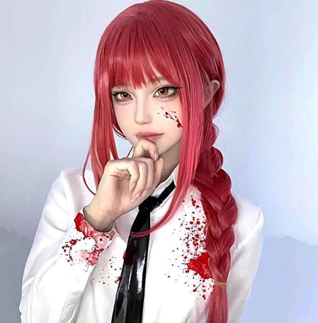 Anime Cosplay Makima - マキマウィッグ コスプレ女性用 アニメパーティーウィッグ