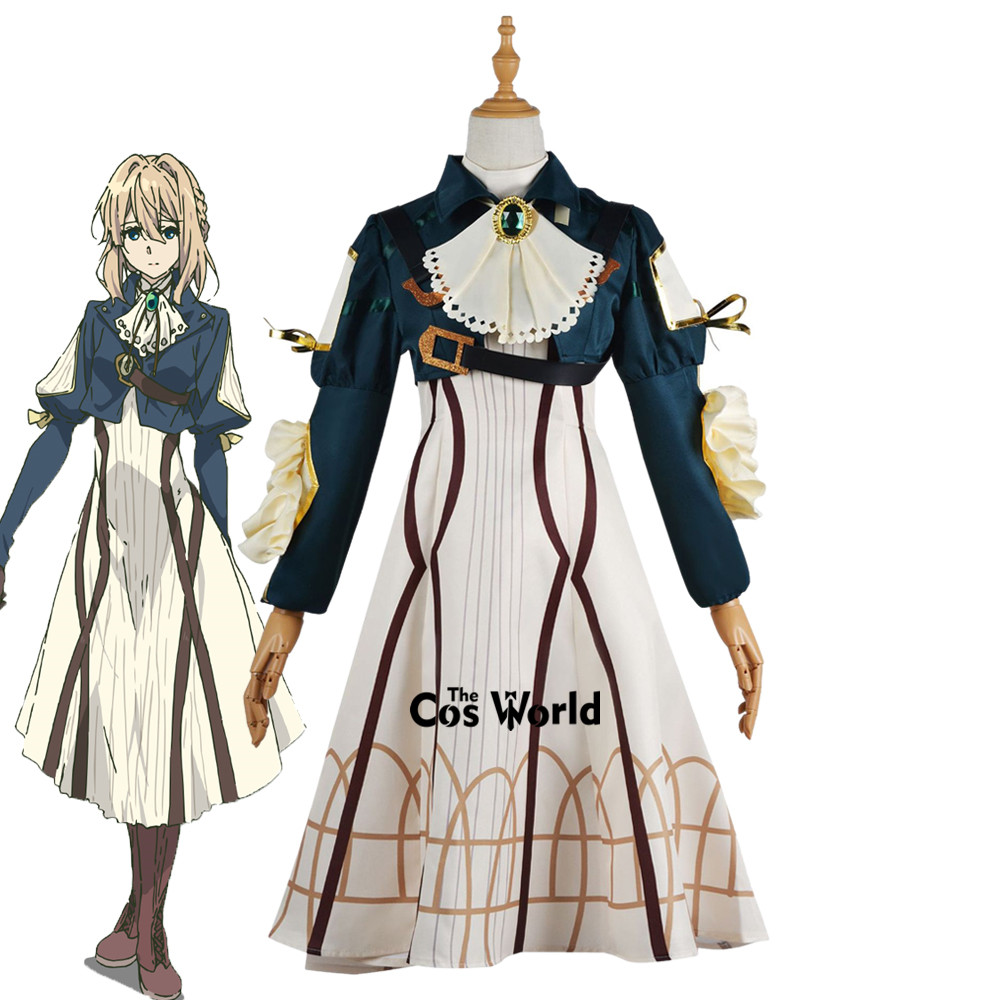 Violet Evergarden Dress - ヴァイオレット・エヴァーガーデン ドレス制服衣装 アニメコスプレ衣装