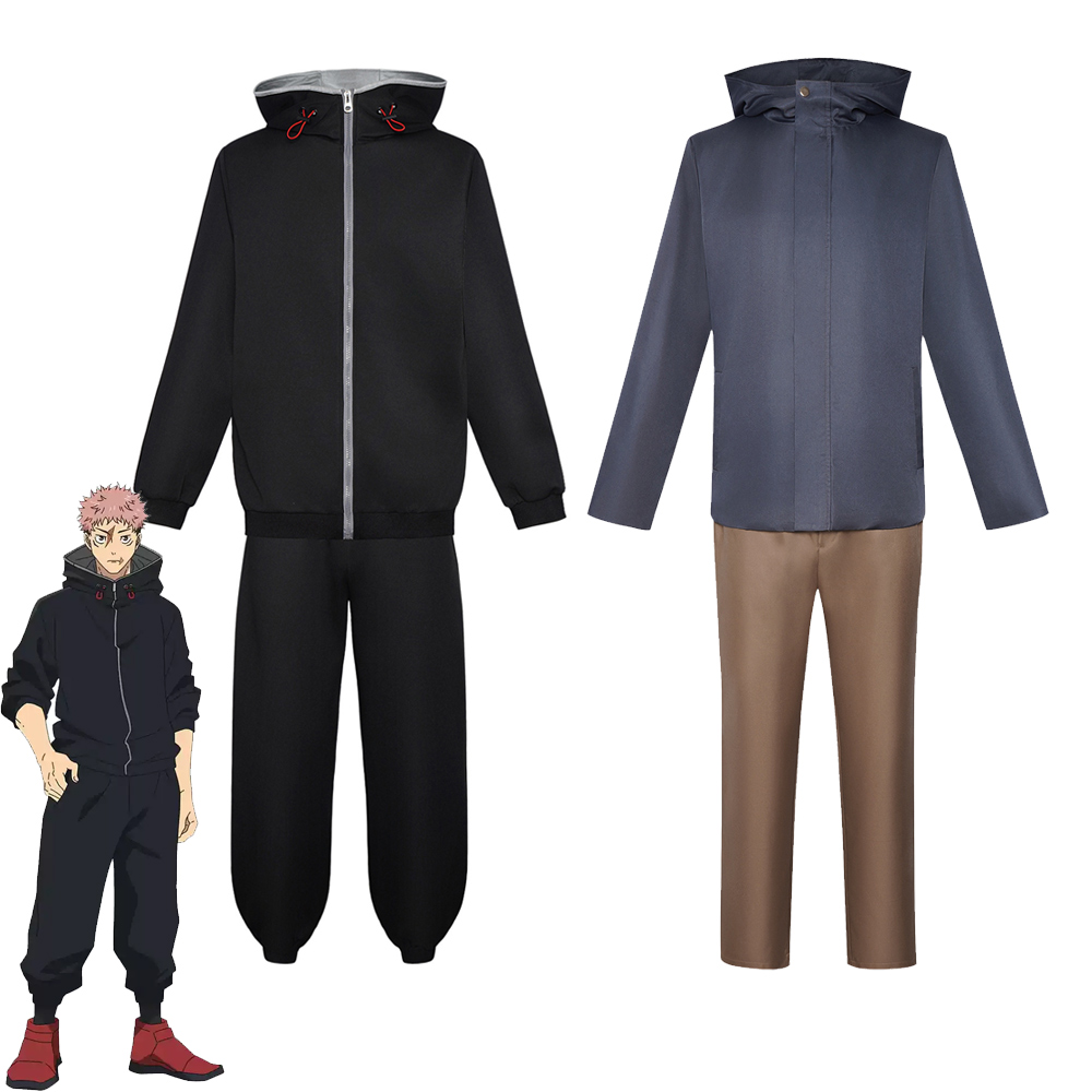 Jujutsu Kaisen Uniform - 日本のアニメ「呪術廻戦」コスプレ衣装、伊達悠司、花守英二のフルセット制服、アニメロールプレイ衣装、ハロウィン用