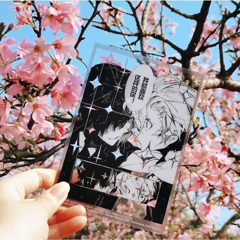 Anime Cosplay Photo - 新しい自作文芸人物、野犬、太宰治、中源、中葉、高価値コスプレ、透明カード、アクリルフォトカード