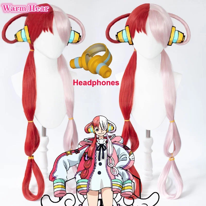 2026 アニメ UTA レッドピンク耐熱髪ハロウィンヘッド - Anime Cosplay Red Hair のレビューと価格