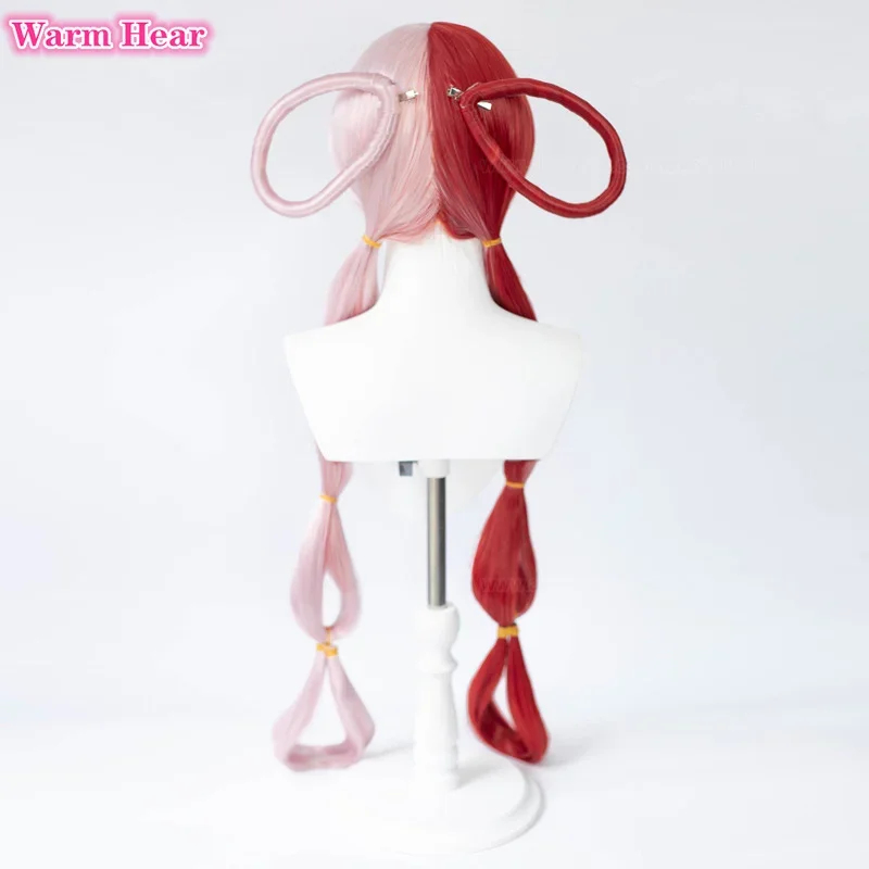 2026 アニメ UTA レッドピンク耐熱髪ハロウィンヘッド - Anime Cosplay Red Hair のレビューと価格