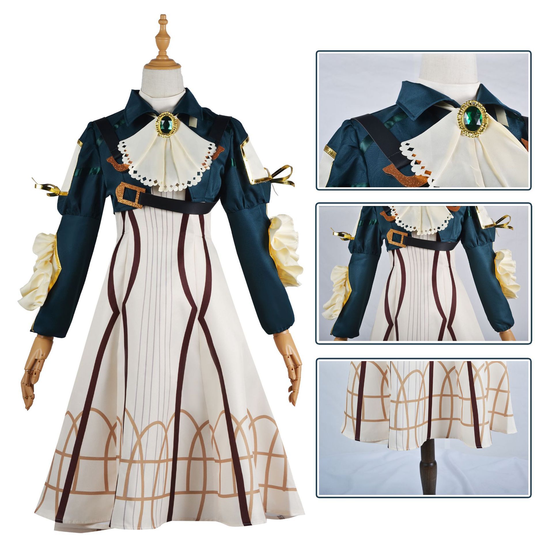 アニメ「バイオレット・エヴァーガーデン」コスプレコスチューム - Violet Evergarden Dress のレビューと価格
