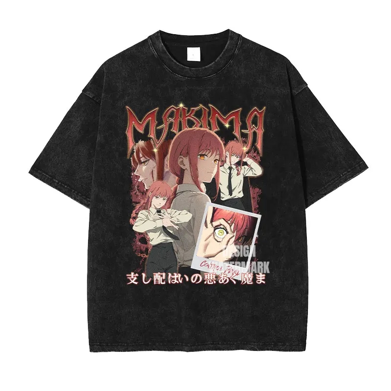 バンダイアニメデンジ Tシャツヴィンテージウォッシュド C- - Anime Cosplay Makima のレビューと価格