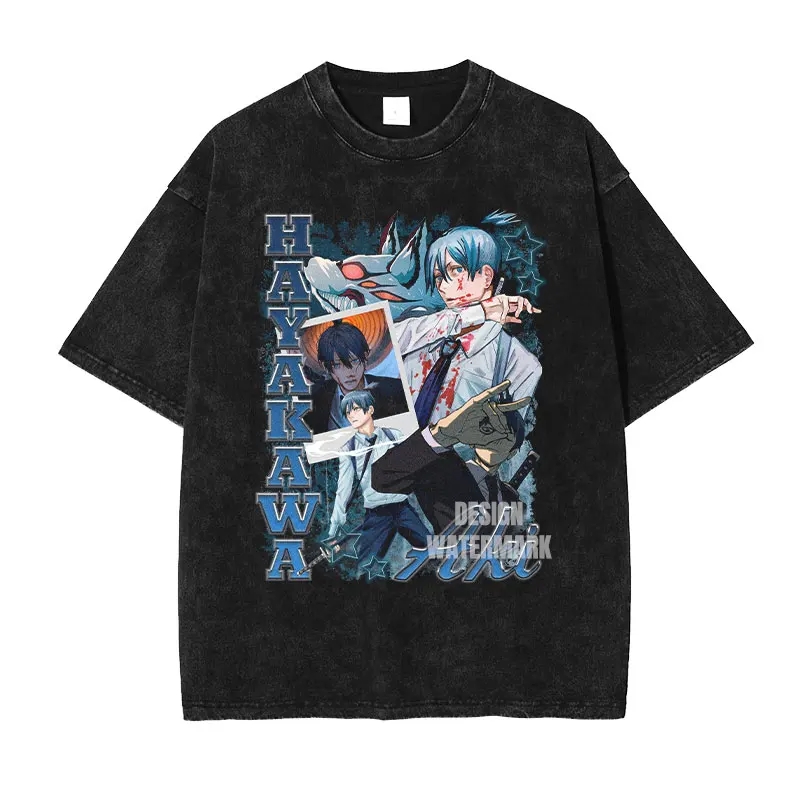 バンダイアニメデンジ Tシャツヴィンテージウォッシュド C- - Anime Cosplay Makima のレビューと価格