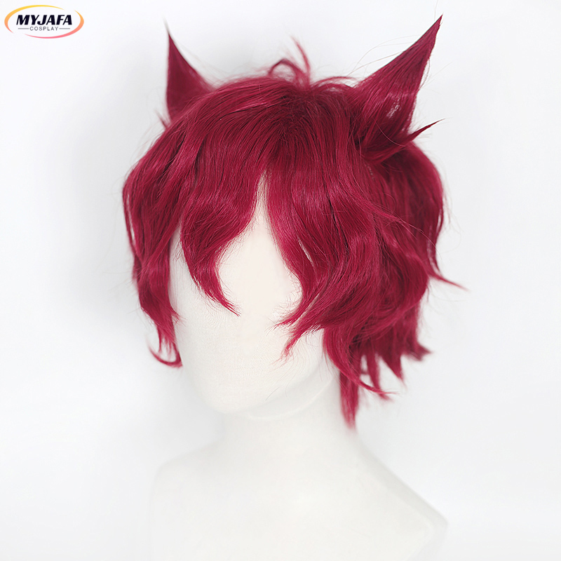Sett コスプレウィッグ ゲーム LOL ハートスティール - Anime Cosplay Red Hair のレビューと価格