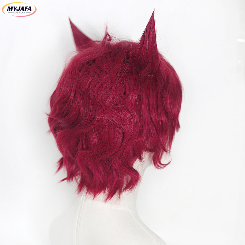 Sett コスプレウィッグ ゲーム LOL ハートスティール - Anime Cosplay Red Hair のレビューと価格