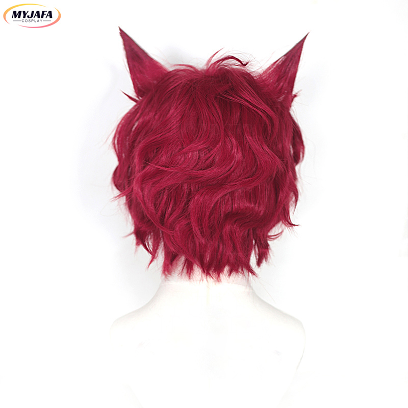 Sett コスプレウィッグ ゲーム LOL ハートスティール - Anime Cosplay Red Hair のレビューと価格