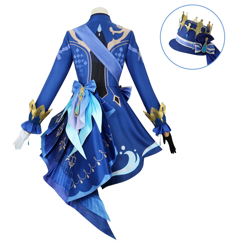 Furina コスプレ衣装ウィッグヘアインパクトフォンテーヌ - Violet Evergarden Dress のレビューと価格