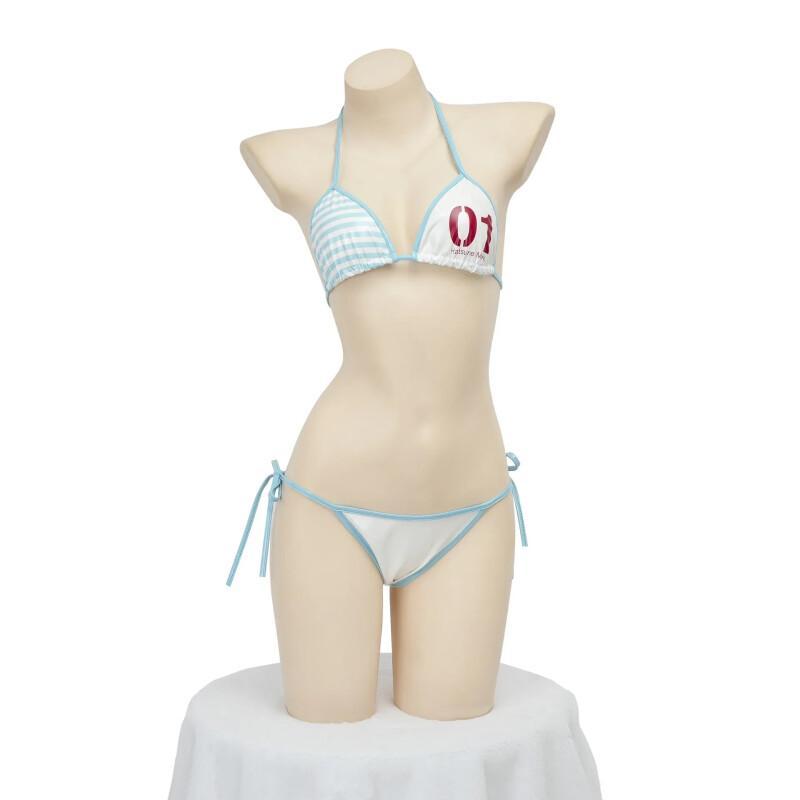 日本の可愛い女の子アニメコスプレ衣装レザービキニ背中開き包帯 - Anime Cosplay Bikini のレビューと価格