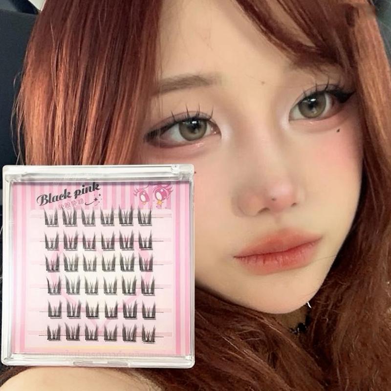 6列DIYセグメントつけまつげ、マンガ風つけまつげ、ナチュラ - Anime Cosplay Lashes のレビューと価格