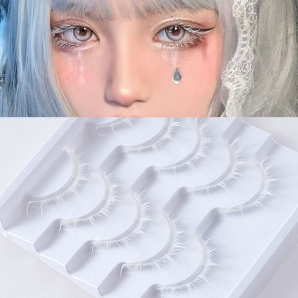 ホワイトホワイトアニメまつげ和風 3D マンガまつげマンガア - Anime Cosplay Lashes のレビューと価格