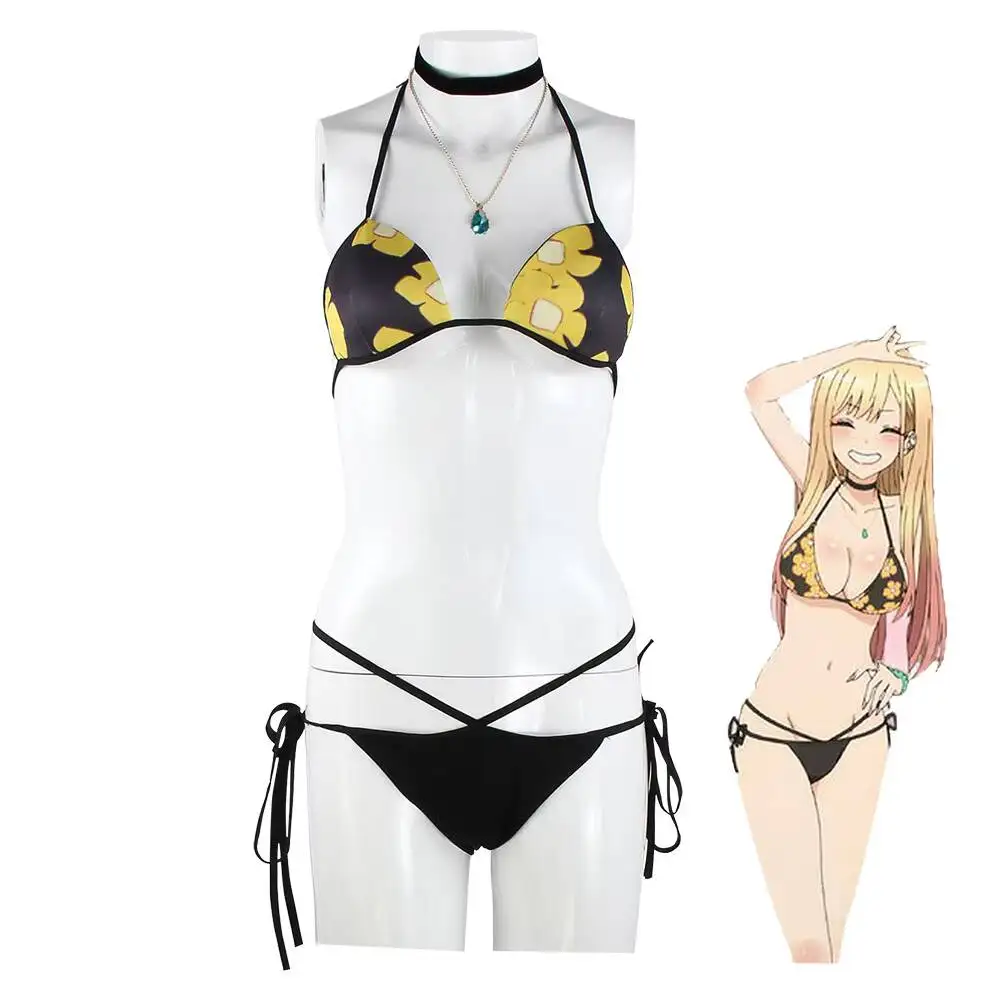 アニメ私のドレスアップダーリン北川マリンビキニコスプレ衣装水 - Anime Cosplay Bikini のレビューと価格