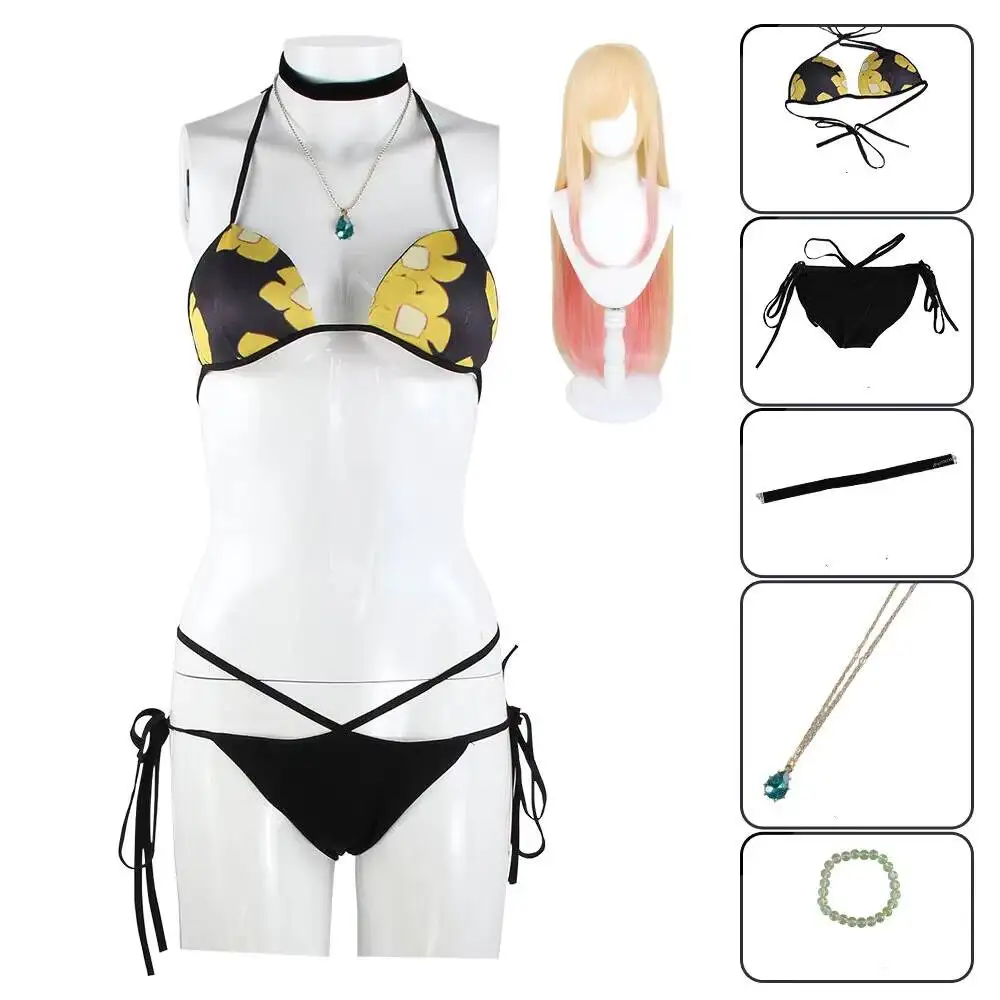 アニメ私のドレスアップダーリン北川マリンビキニコスプレ衣装水 - Anime Cosplay Bikini のレビューと価格