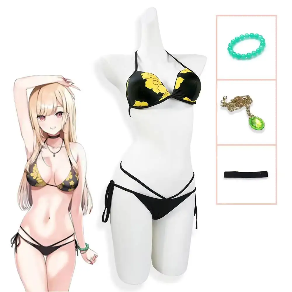 アニメ私のドレスアップダーリン北川マリンビキニコスプレ衣装水 - Anime Cosplay Bikini のレビューと価格
