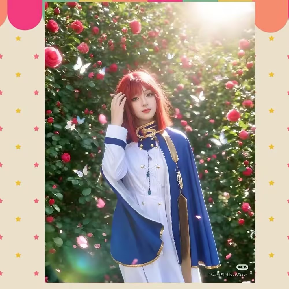 雪ゆきコスプレ衣装アニメ白雪姫赤髪のロールプレイスーツハロウ - Anime Cosplay Red Hair のレビューと価格