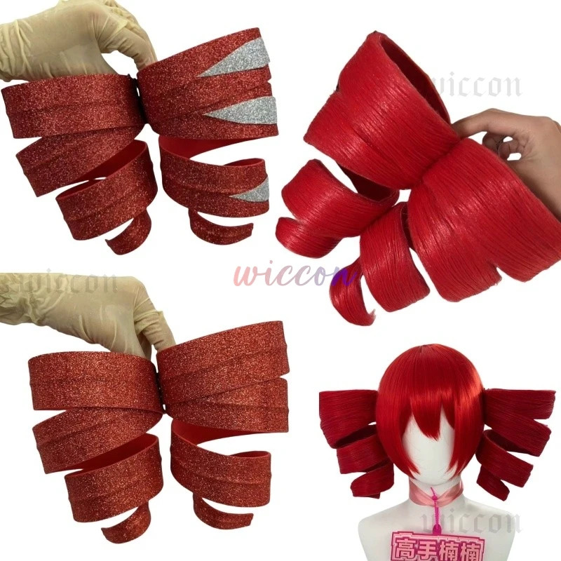 DY20Kasane テトコスプレ衣装女性かわいい赤ポニーテ - Anime Cosplay Red Hair のレビューと価格