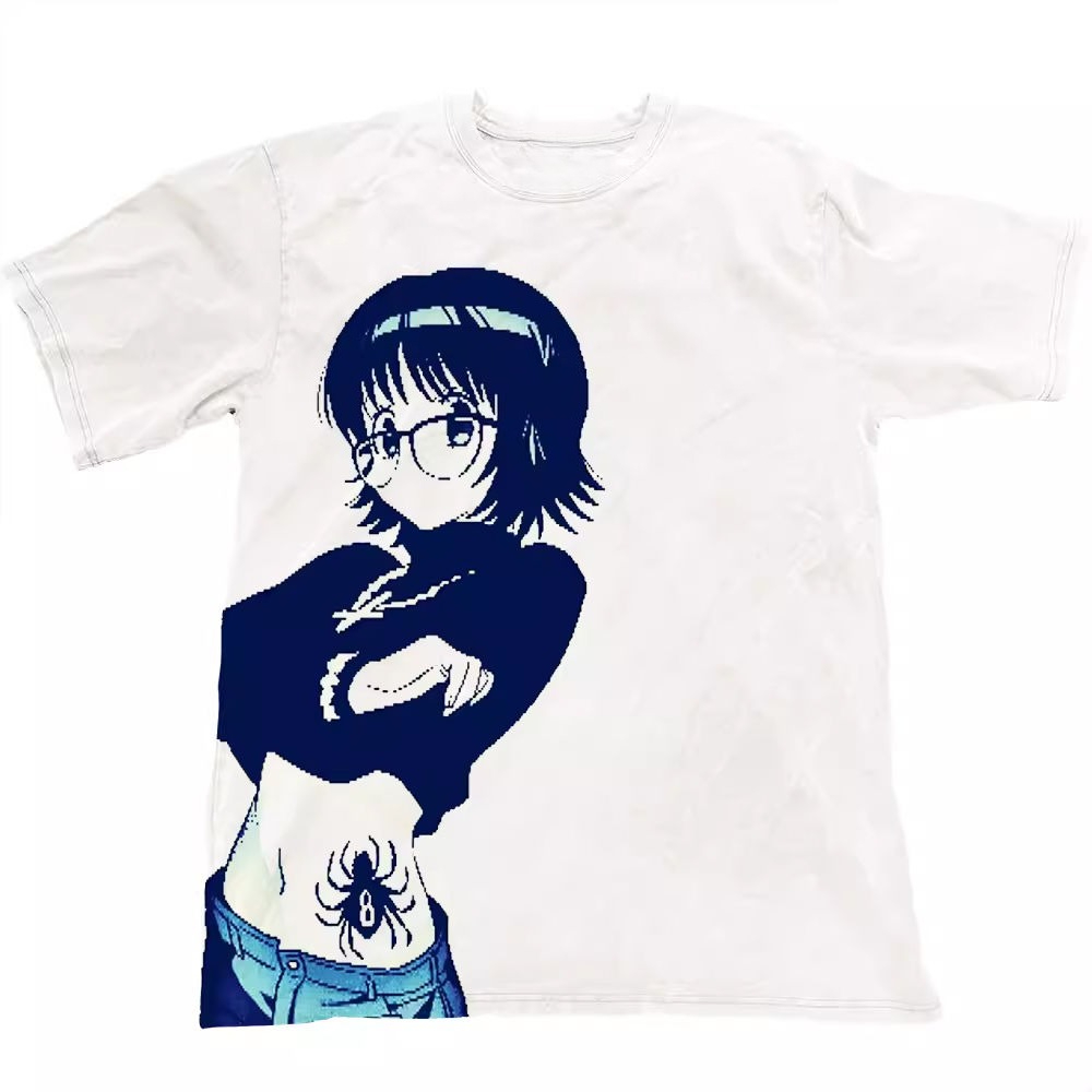 新しいハンター×ハンターパープルプリント半袖TシャツY2Kメ - Hunter X Hunter Uniform のレビューと価格
