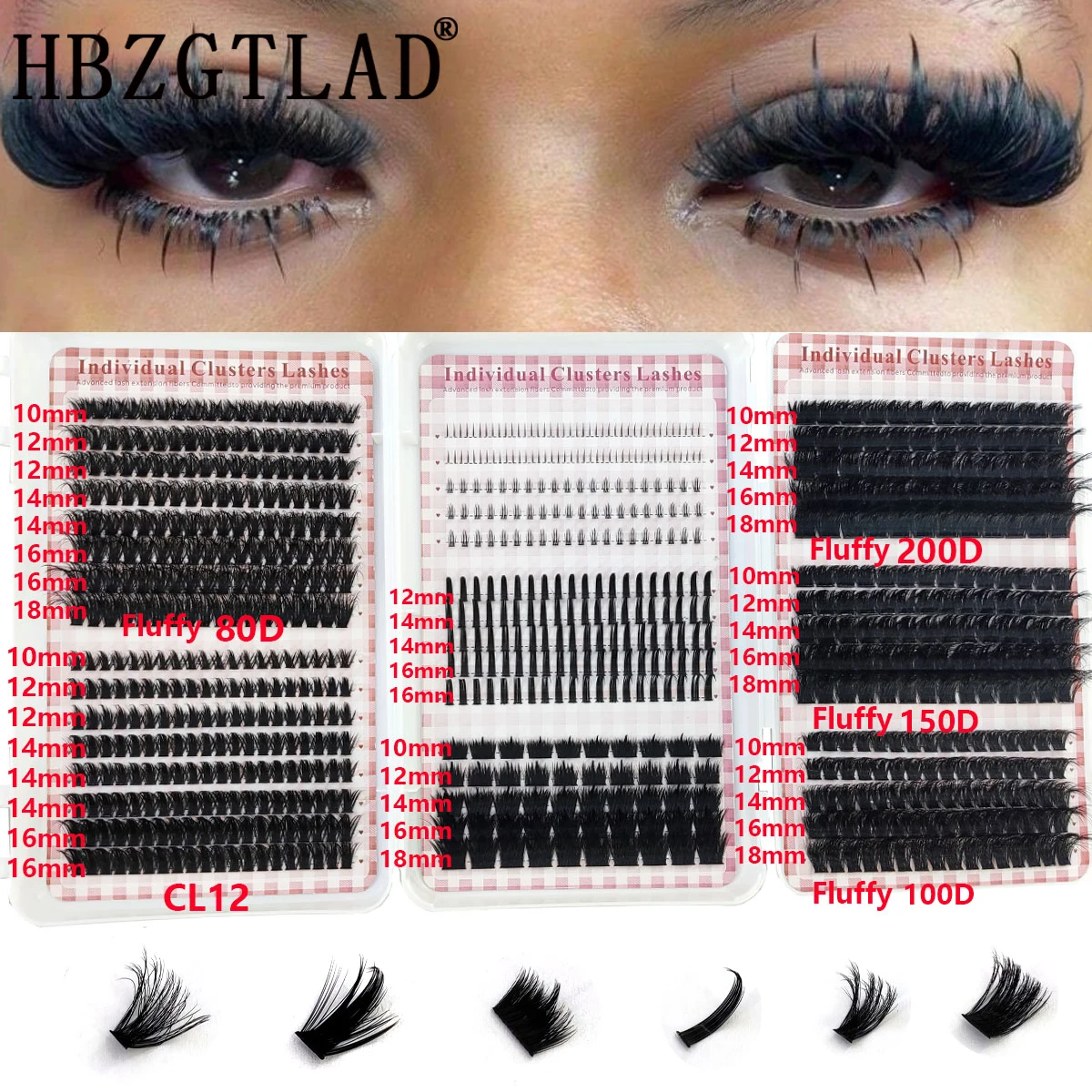 HBZGTLAD 200D-60D ボトム＆ポイントドアイラ - Anime Cosplay Lashes のレビューと価格