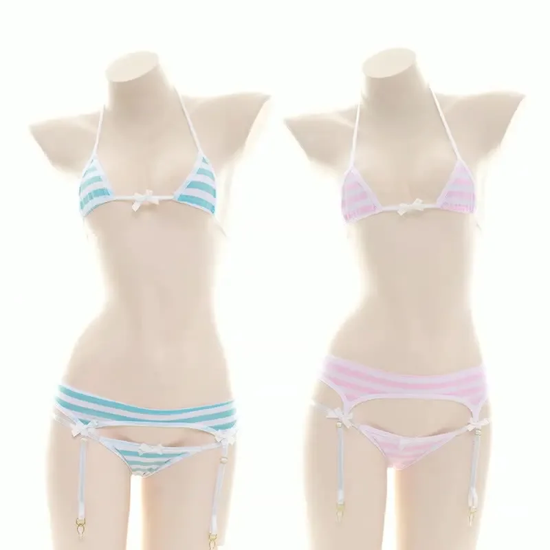 女性甘いアニメゲーム 3 ポイントビキニ水着かわいいコスプレ - Anime Cosplay Bikini のレビューと価格