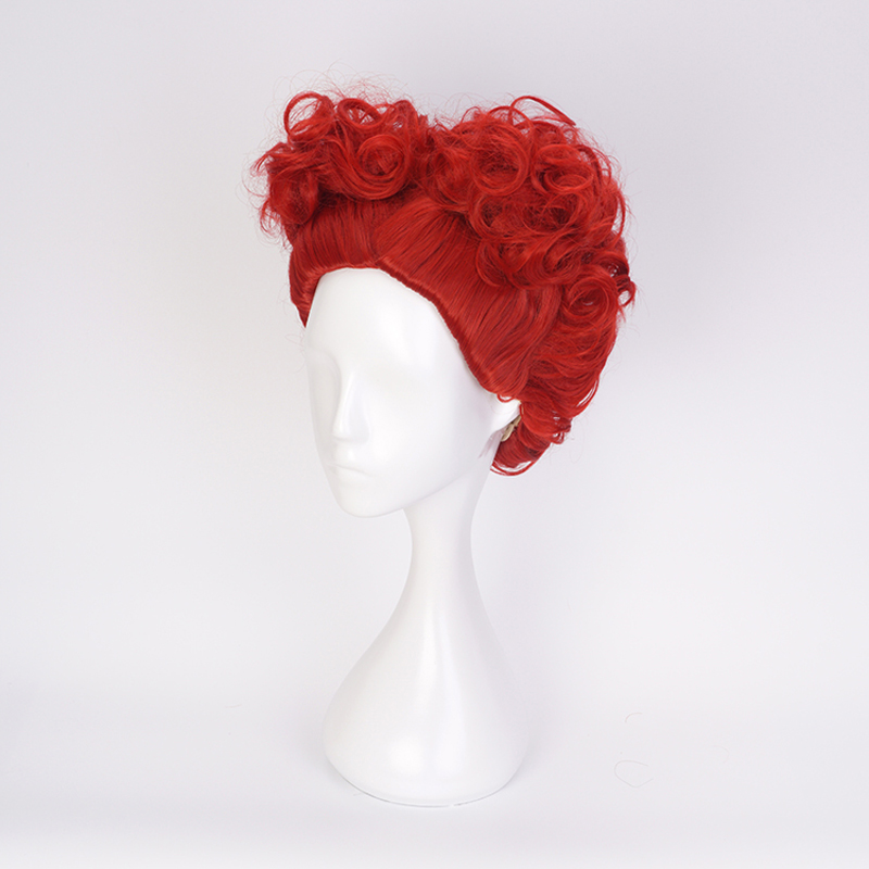 アリス レッドクイーン コスプレウィッグ ハートの女王 レッ - Anime Cosplay Red Hair のレビューと価格