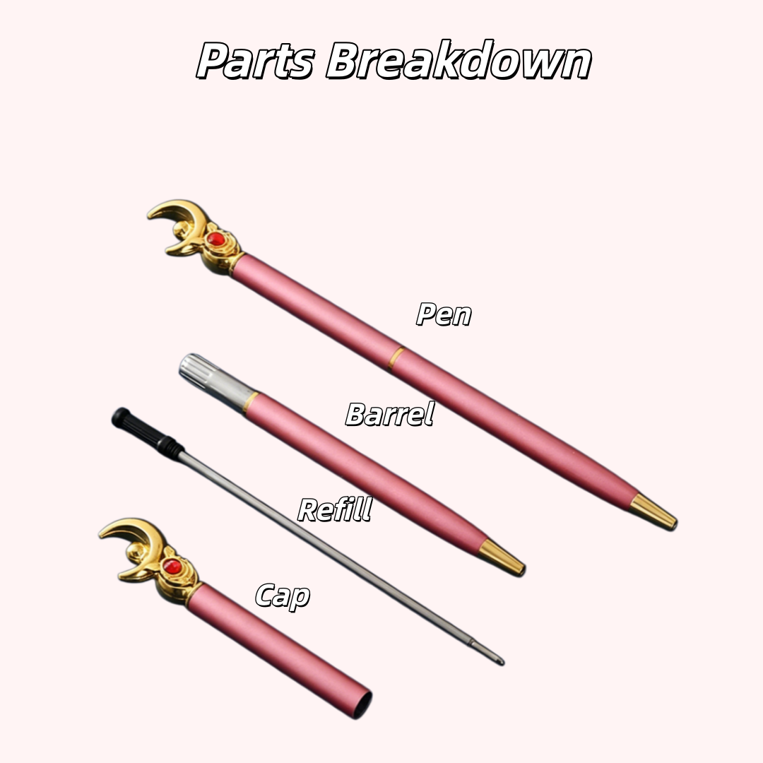 セーラームーン魔法の杖ペン、16.2cm、ピンクメタルテクス - Sailor Moon Wand のレビューと価格