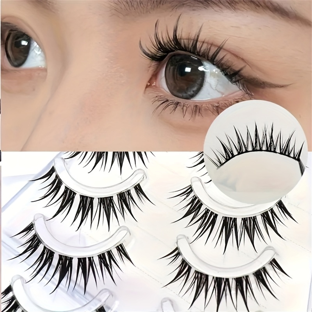ウェットコミックまつげ5ペア、キャットアイ＆ナチュラルスタイ - Anime Cosplay Lashes のレビューと価格