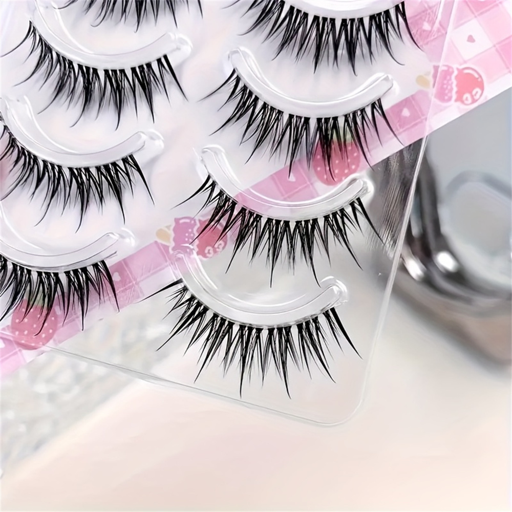 ウェットコミックまつげ5ペア、キャットアイ＆ナチュラルスタイ - Anime Cosplay Lashes のレビューと価格