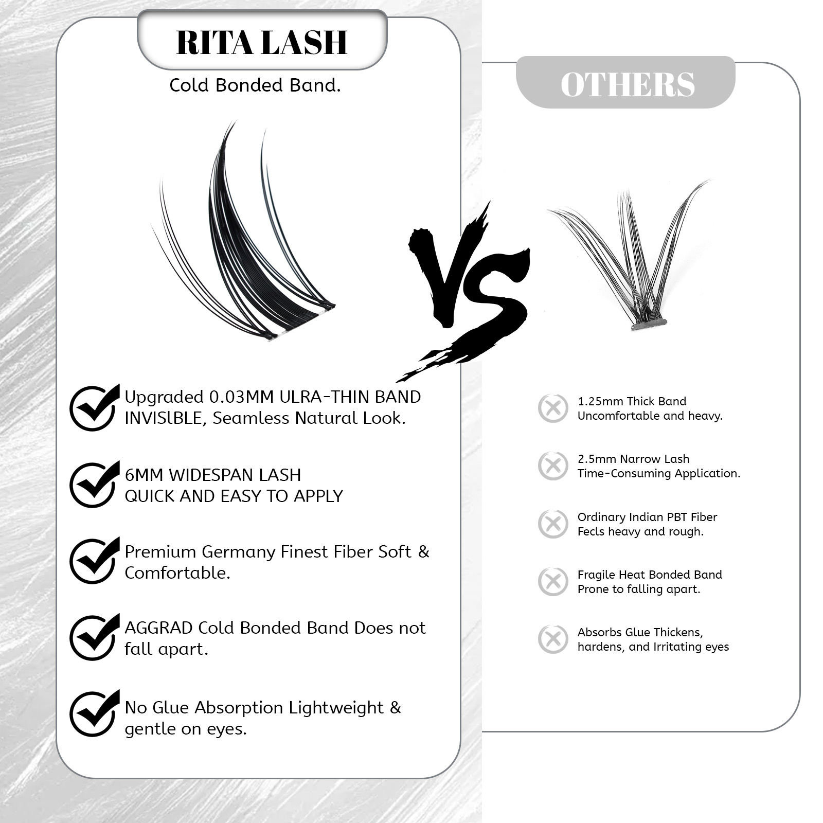 ビバ |   RITALASH 120本入り マンガマジック - Anime Cosplay Lashes のレビューと価格
