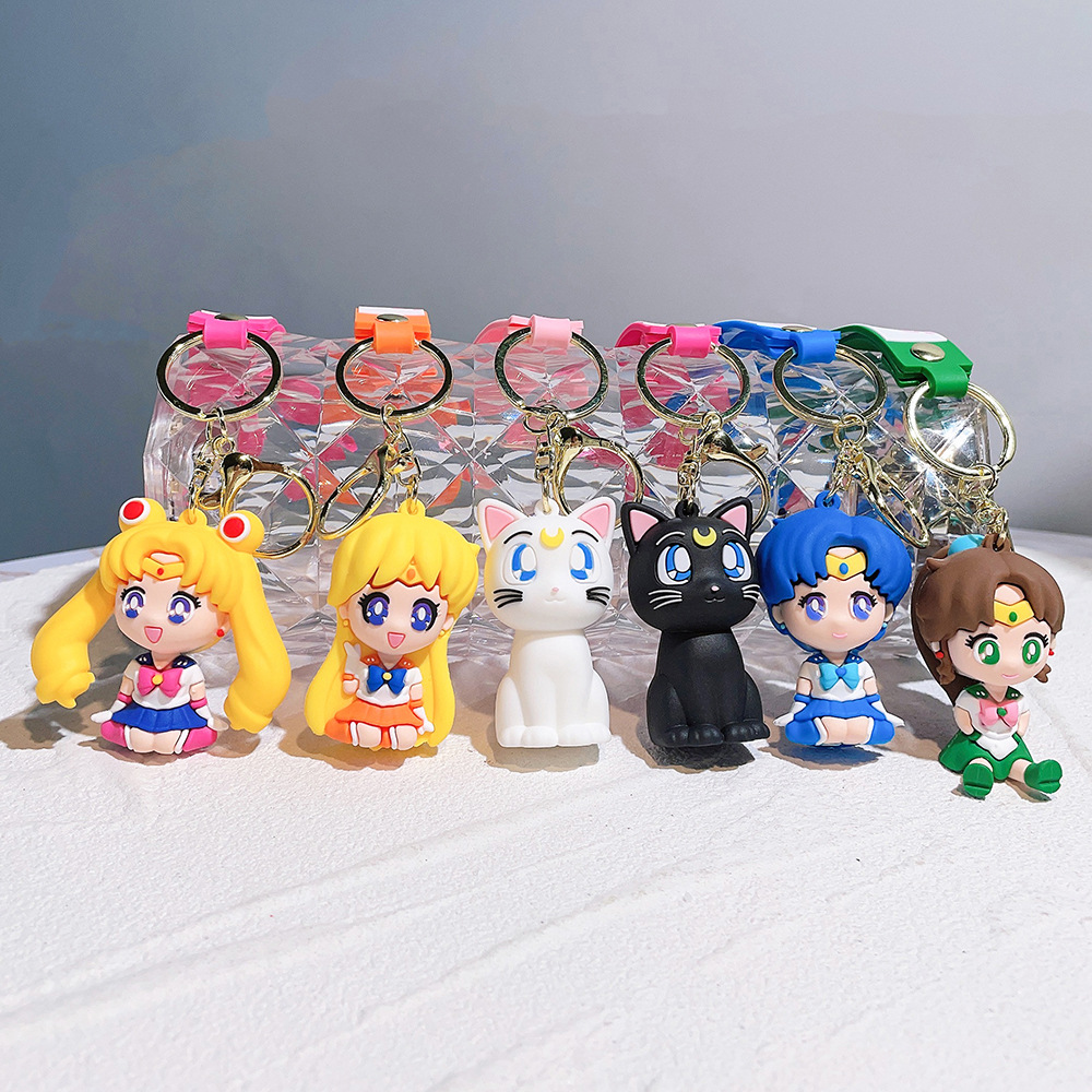 セーラームーンキーホルダー,PVC樹脂アクションフィギュア, - Sailor Moon Wand のレビューと価格