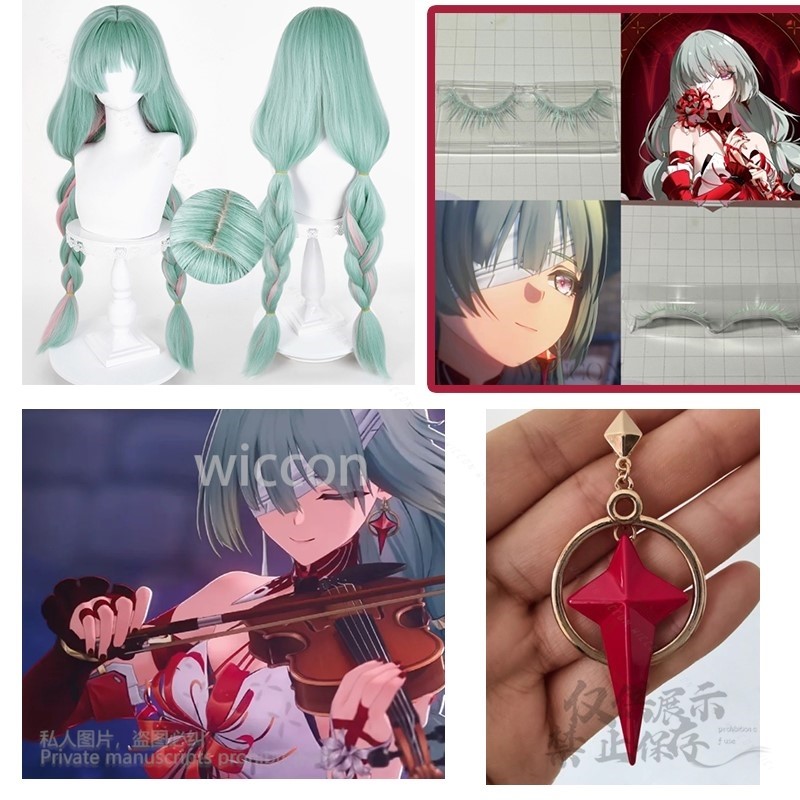 アニメ Phrolova コスプレウィッググリーンピンク混合 - Anime Cosplay Party のレビューと価格