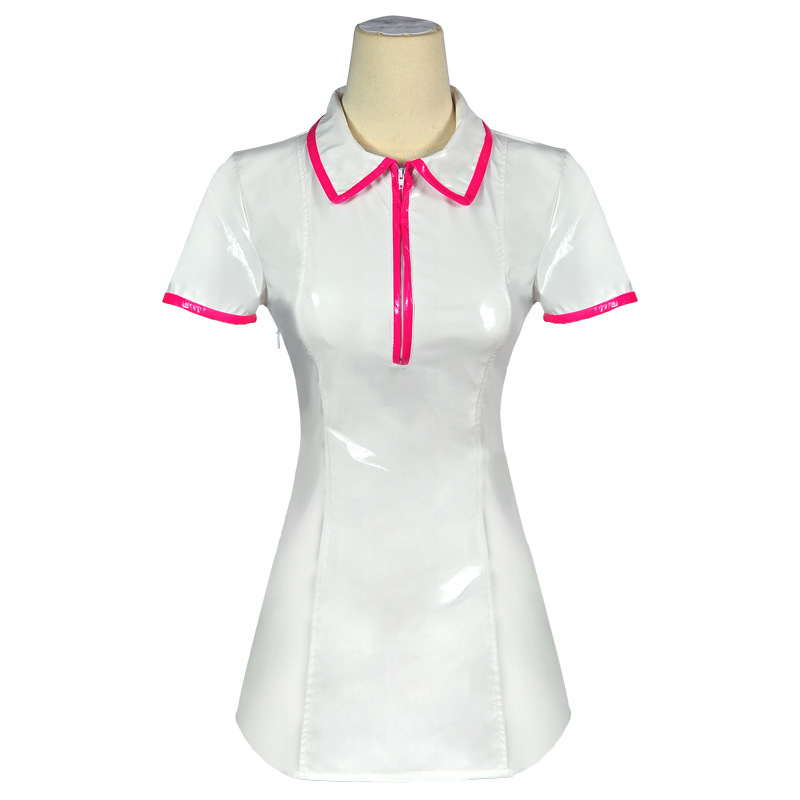 マキマ ナース制服 人工PUレザー ドレスとナースキャップ  - Anime Cosplay Makima のレビューと価格