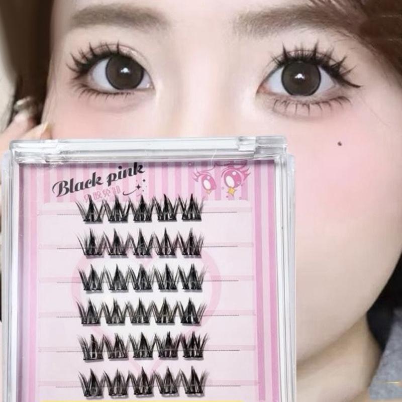 6列DIYセグメントつけまつげ、マンガ風つけまつげ、ナチュラ - Anime Cosplay Lashes のレビューと価格