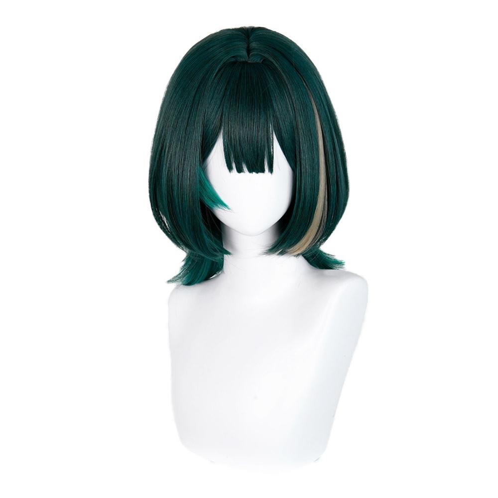 アニメネフェルコスプレウィッググリーンハイライトウィッグ女性 - Anime Cosplay Wig のレビューと価格