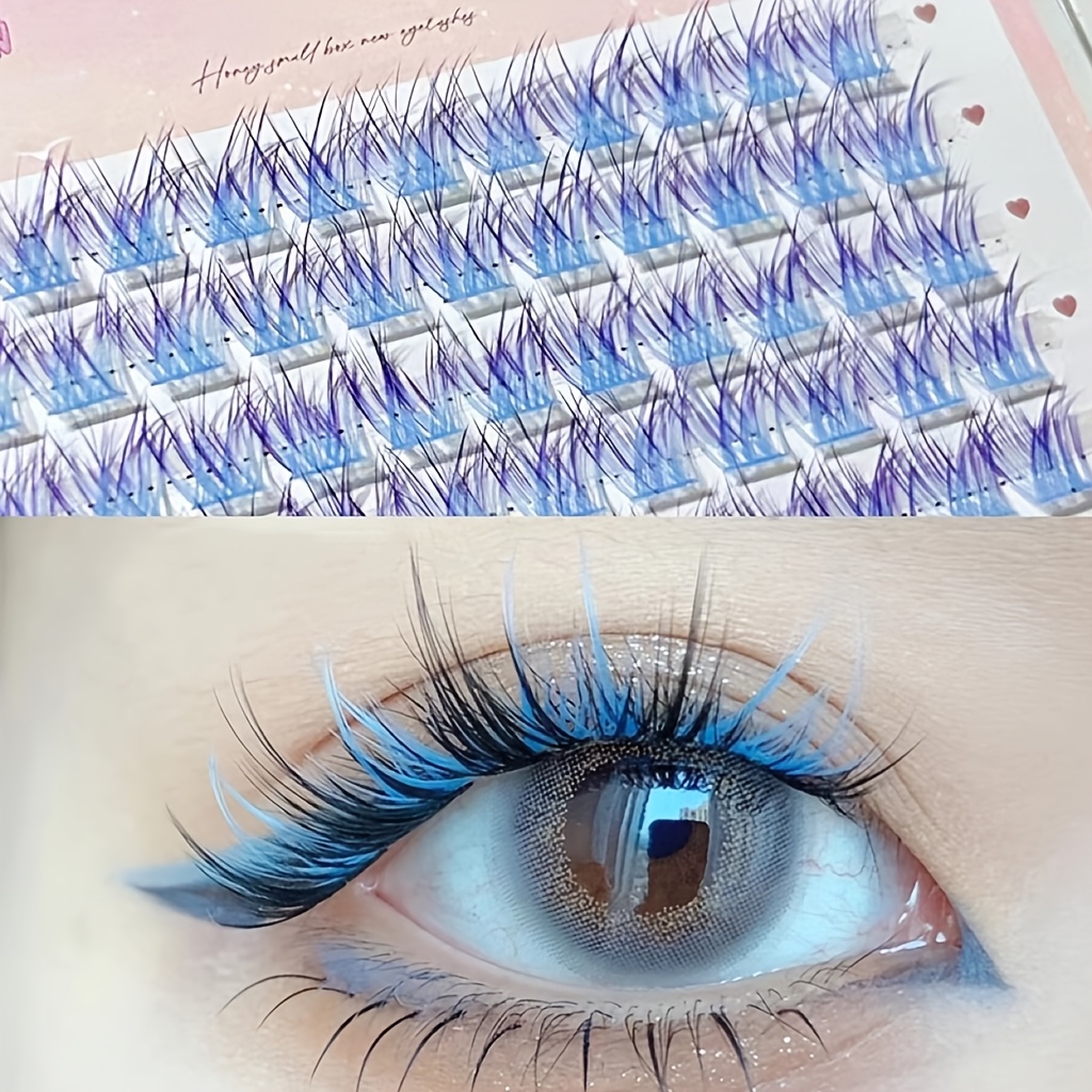 ミクシャオヘ カラフルまつげ 60束 簡単装着 ナチュラルマ - Anime Cosplay Lashes のレビューと価格