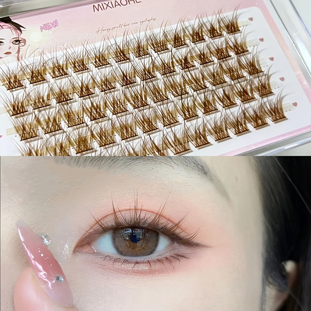 ミクシャオヘ カラフルまつげ 60束 簡単装着 ナチュラルマ - Anime Cosplay Lashes のレビューと価格