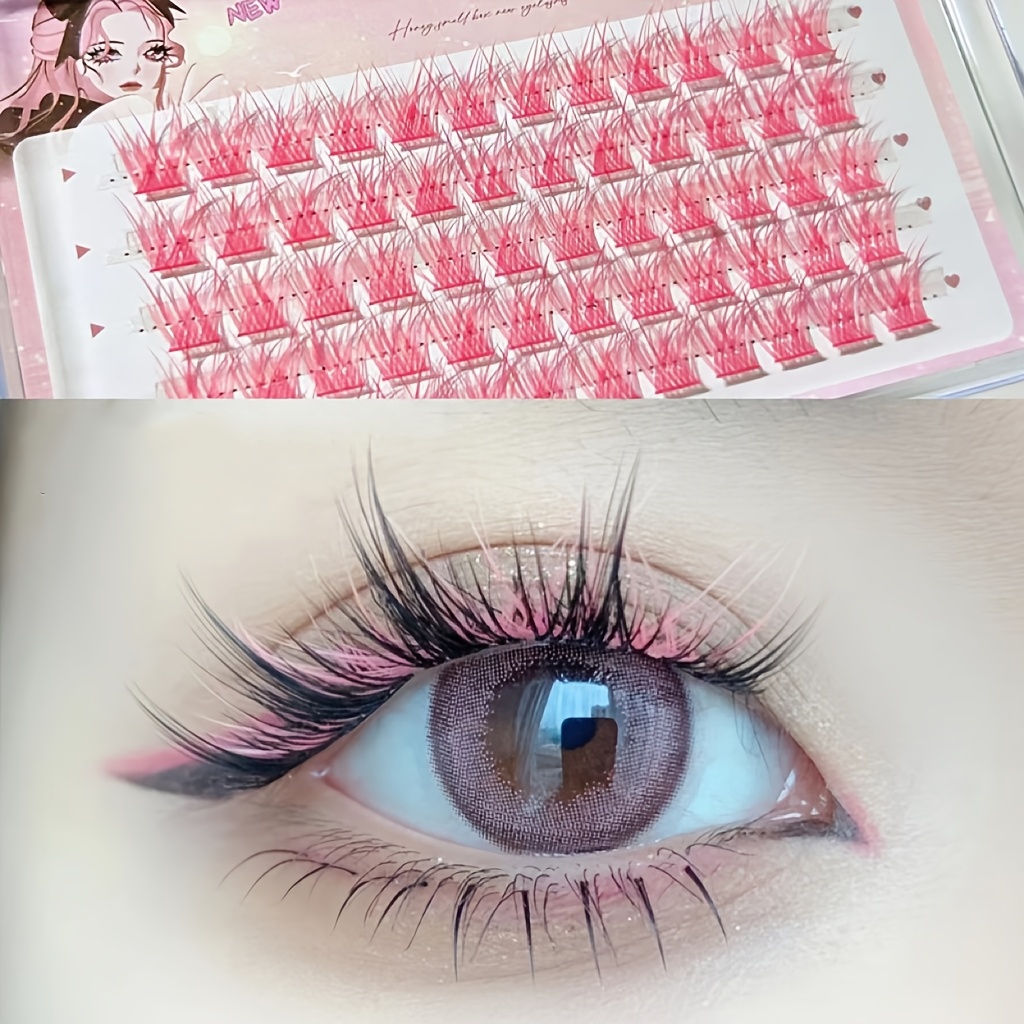 ミクシャオヘ カラフルまつげ 60束 簡単装着 ナチュラルマ - Anime Cosplay Lashes のレビューと価格