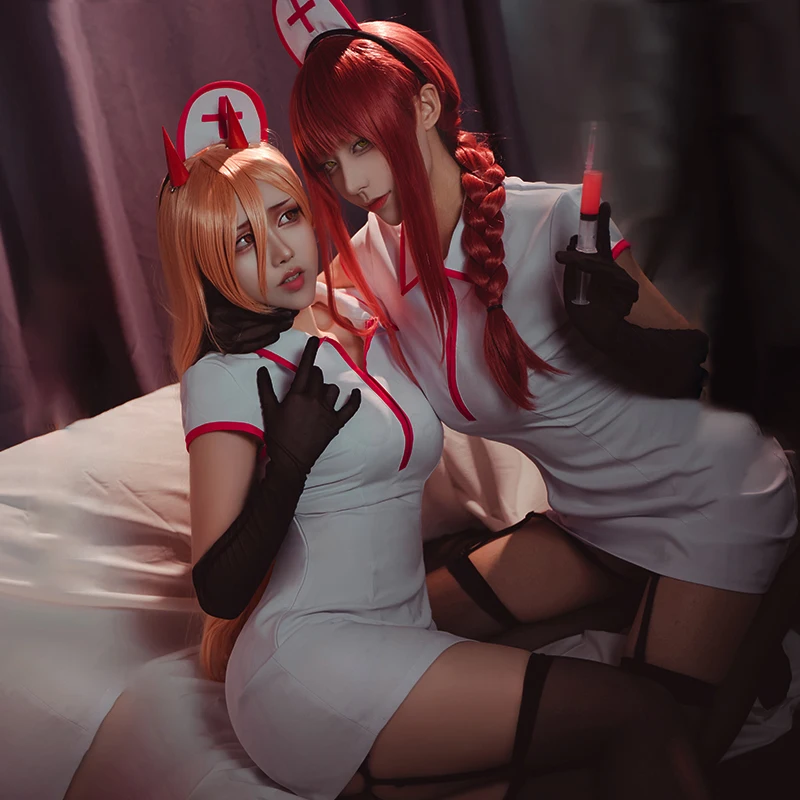 アニメチェーンソーマンマキマパワーコスプレ衣装セクシーなナー - Anime Cosplay Makima のレビューと価格