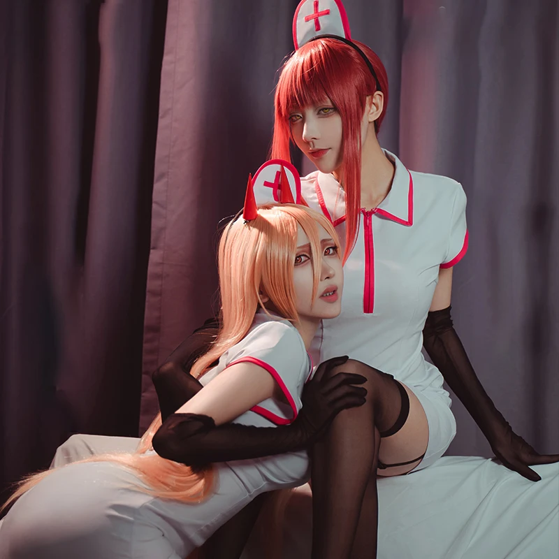 アニメチェーンソーマンマキマパワーコスプレ衣装セクシーなナー - Anime Cosplay Makima のレビューと価格
