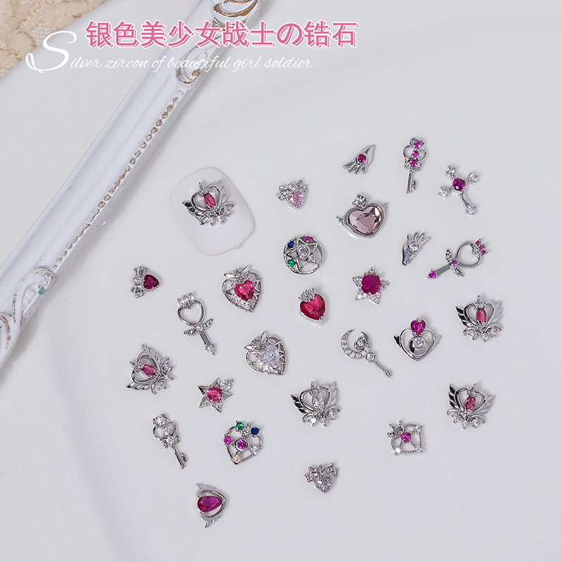 10 個ミックスシルバープリティソルジャーセーラームーンジル - Sailor Moon Wand のレビューと価格