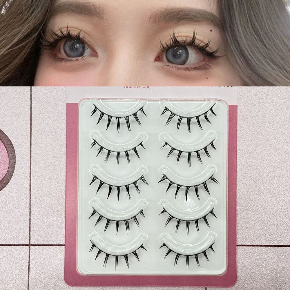 5ペアパック 日本製 コスプレ用つけまつげ ドラマチックな厚 - Anime Cosplay Lashes のレビューと価格