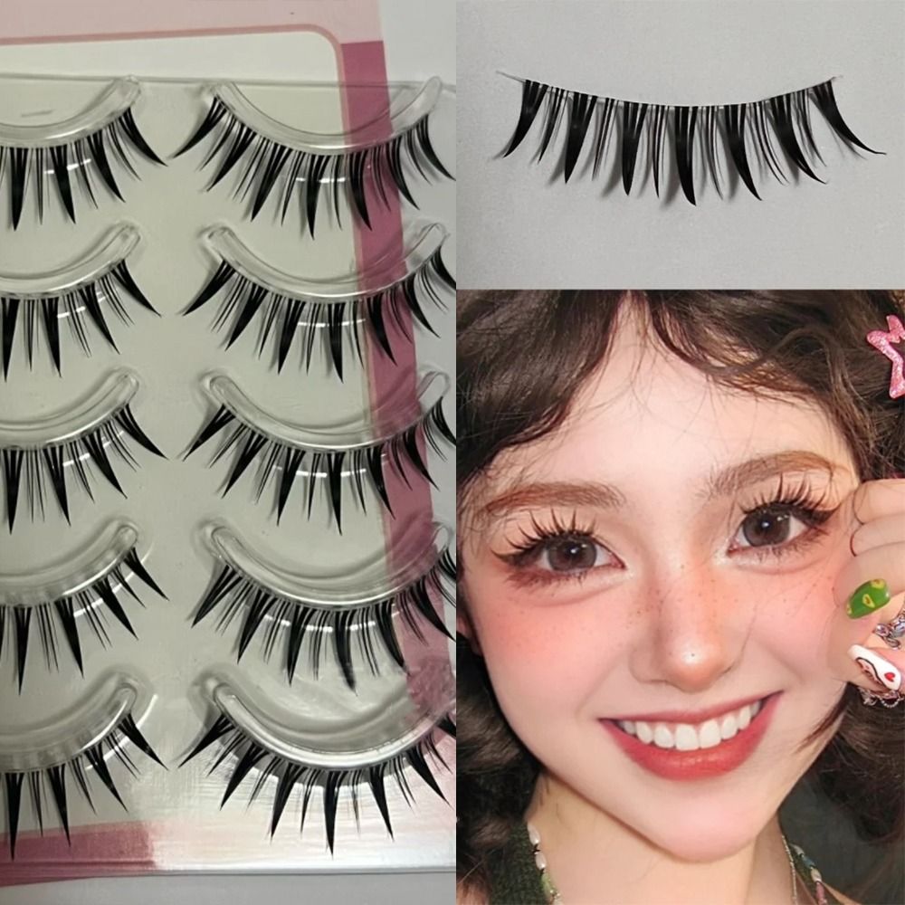 5ペアパック 日本製 コスプレ用つけまつげ ドラマチックな厚 - Anime Cosplay Lashes のレビューと価格