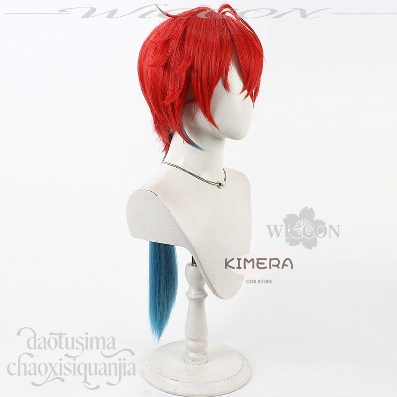 キメラストア アニメ姫カグヤ！ コスプレミカドアキラショート - Anime Cosplay Red Hair のレビューと価格