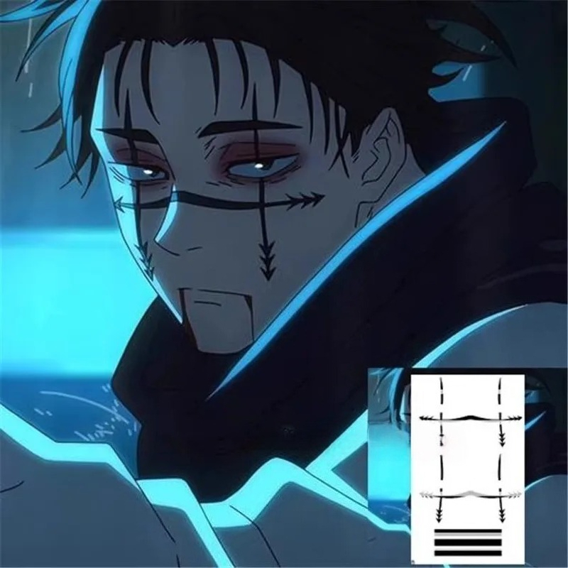 Choso タトゥーステッカー アニメ呪術廻戦シーズン 2  - Jujutsu Kaisen Uniform のレビューと価格